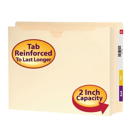 Smead Jacket, File, Ltr, 14Pt, 2Expn Pk SMD76910